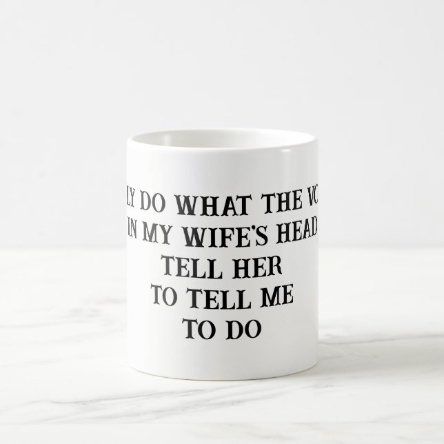 Mug de plaisanterie de la femme du mari (Centre)