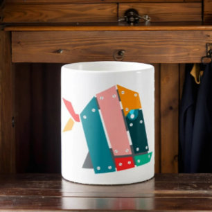 Mug de poisson mécanique géométrique