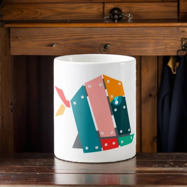 Mug de poisson mécanique géométrique (Créateur téléchargé)