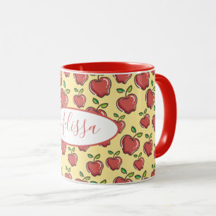 Mug de pomme rouge frais