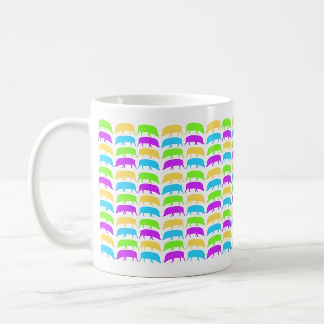 Mug de porcs multicolores (Gauche)