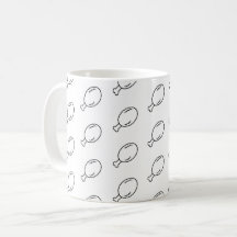 Mug de poulet frit minimaliste