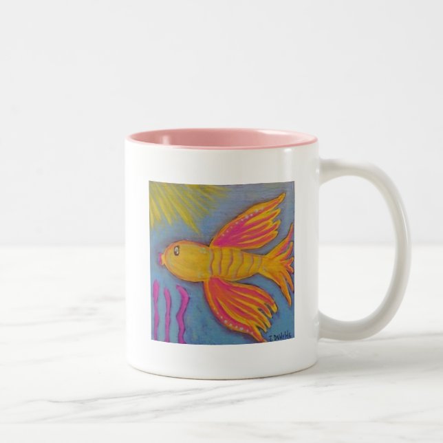 Mug de prière de sérénité avec Beta Fish (Droit)