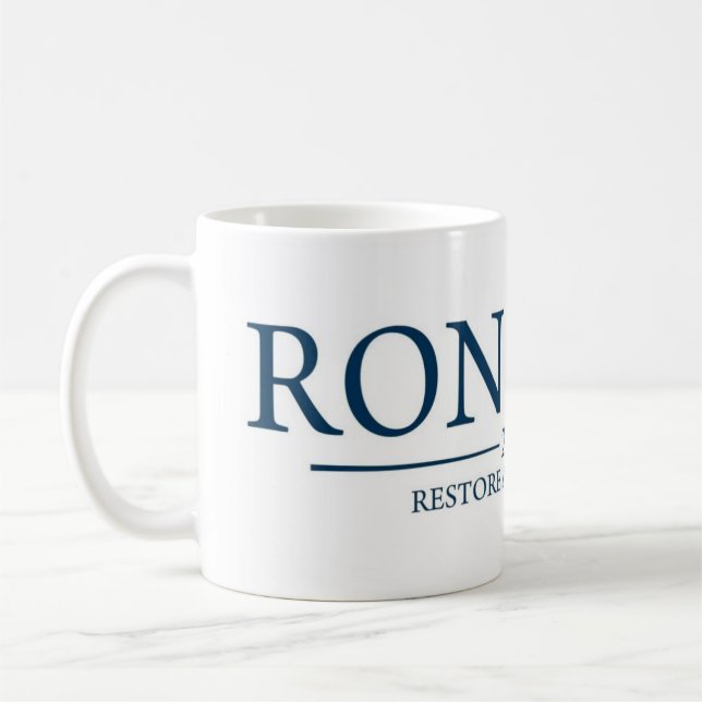 Mug De Ron Paul de restauration de l'Amérique café (Gauche)