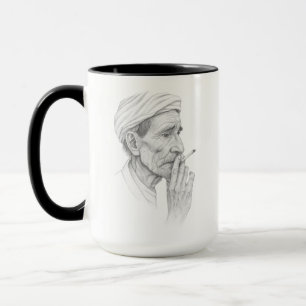 Mug de sagesse marocaine - Croquis d'une réflexion