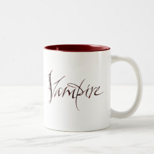 Mug de sang vampire - Lettres d'Halloween