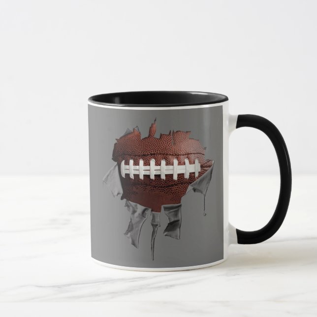Mug de sonnerie de football déchirée (Droite)
