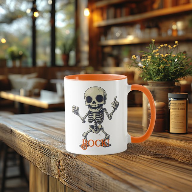 Mug de squelette de roche - Vibes d'Halloween amus (Créateur téléchargé)