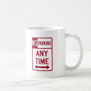 Mug De stationnement interdit panneau routier