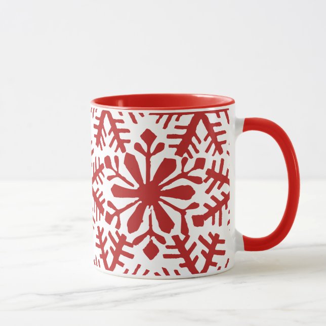 Mug de sucre de Noël rouge et blanc (Droite)
