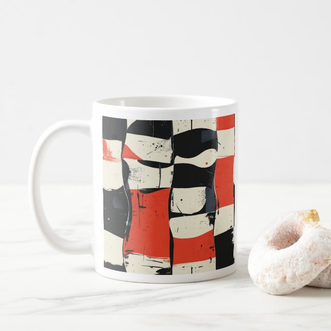 Mug de tableau de bord moderne Abstrait (Avec donut)