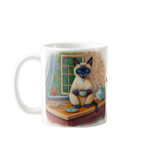 Mug de thé pour chat siamois
