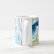 Mug de topographie de San Francisco - Nord