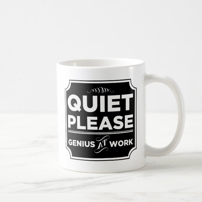Mug De tranquillité génie svp au travail (Droite)