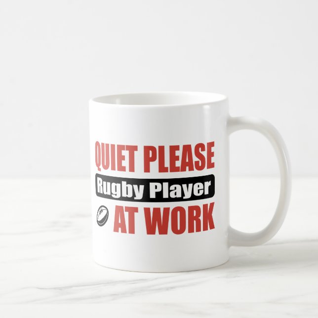 Mug De tranquillité joueur de rugby svp au travail (Droite)