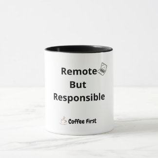 Mug de travail à distance drôle pour collègues de 