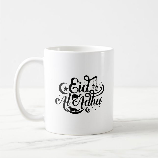 Mug de typographie de l'Aïd al-Adha (Gauche)