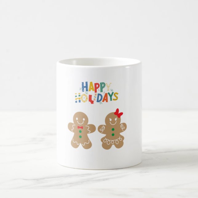 Mug de vacances hivernales joyeuses : Personnages  (Centre)
