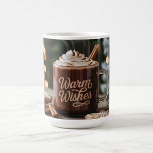 Mug de vacances Vœux chaleureux : Chocolat chaud c