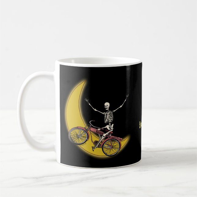 Mug de vélo de squelette (Gauche)