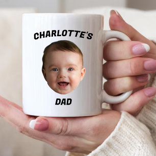 Mug de visage de bébé personnalisé, Mug de nouveau
