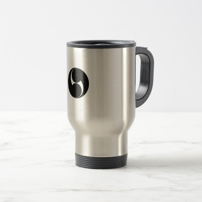 MUG DE VOYAGE 右二つ巴（素描き） (Devant droit)