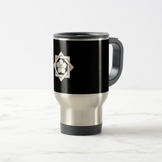 MUG DE VOYAGE 組合角に桔梗 (Devant droit)