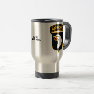 Mug De Voyage 101e Division aéroportée hurlant Personnellement à