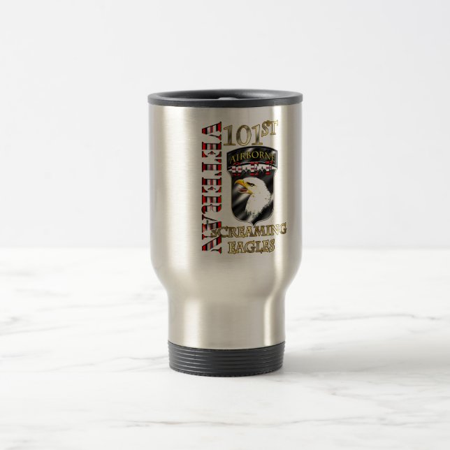Mug De Voyage 101st Vétéran de la Division Aéroportée OEF (Centre)