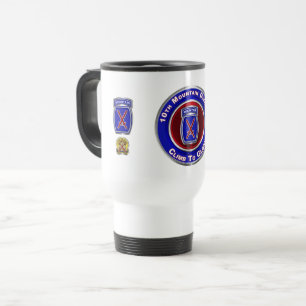Mug De Voyage 10e Division de montagne "Montez vers la gloire"