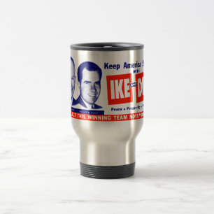 Mug De Voyage 1956 Vote Ike et Dick