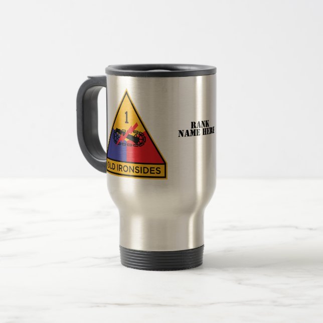Mug De Voyage 1re division blindée " Vieux côtés " (Devant gauche)