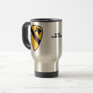 Mug De Voyage 1re division de cavalerie Badge (États-Unis)