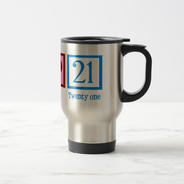 Mug De Voyage 21e anniversaire mignon (Droit)