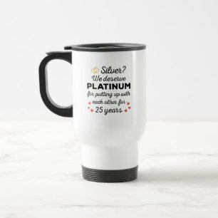Mug De Voyage 25e anniversaire du Mariage I - Couple drôle d'arg