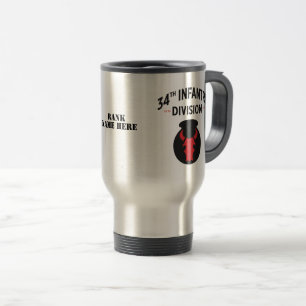 Mug De Voyage 34e division d'infanterie Militaire américain