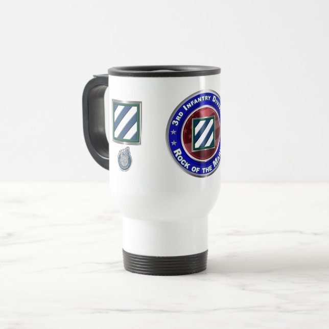 Mug De Voyage 3e Division d'infanterie Rocher de la Marne! (Devant gauche)