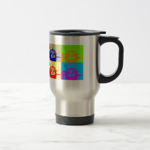 Mug De Voyage 4 Couleur Pop Art Lady Liberty