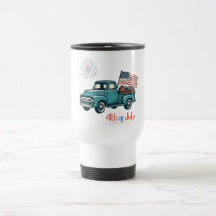 Mug De Voyage 4 juillet rustique/vintage