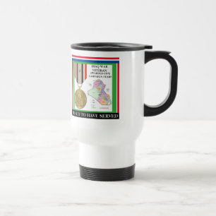 MUG DE VOYAGE 5 ÉTOILES DE CAMPAGNE VÉTÉRAN DE GUERRE IRAKIENNE