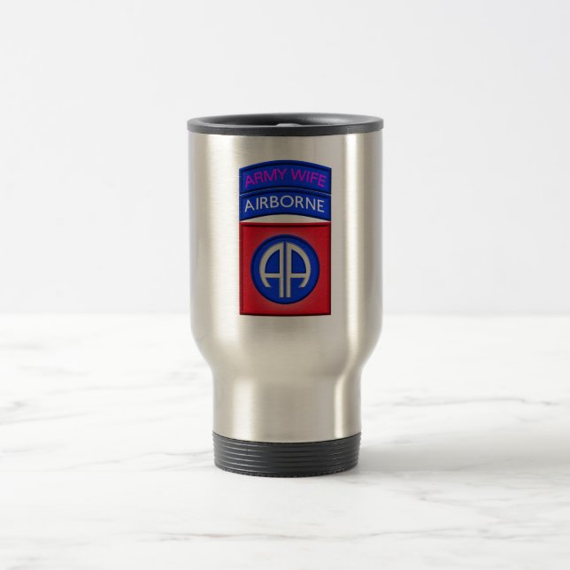 Mug De Voyage 82e division aéroportée "Parachutiste épouse" (Centre)