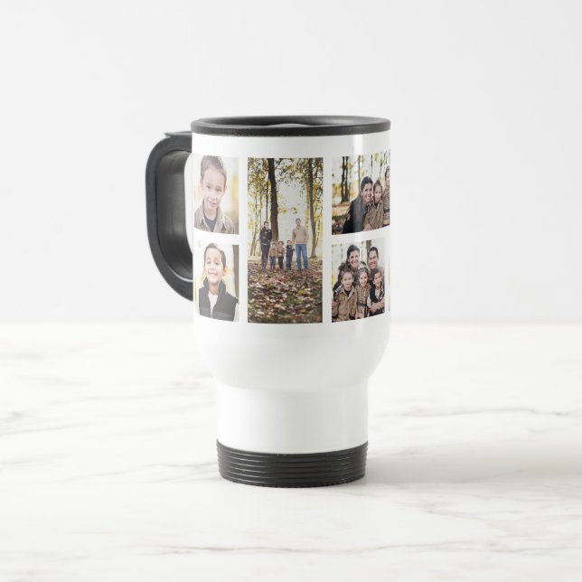 Mug De Voyage 8 collages photo (Devant gauche)