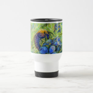 Mug De Voyage A Bee & Forget-me-not Flowers