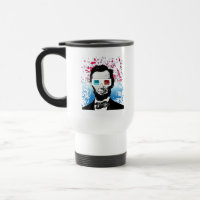 Abraham Lincoln Lunettes 3D Patriotique Éclaboussu