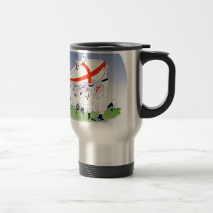 Mug De Voyage acclamations anglaises de rugby, fernandes