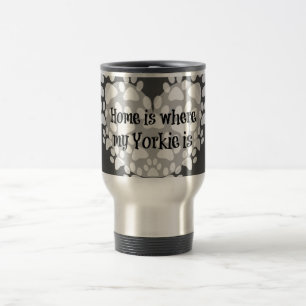 Mug De Voyage Accueil où mon Yorkie est cité
