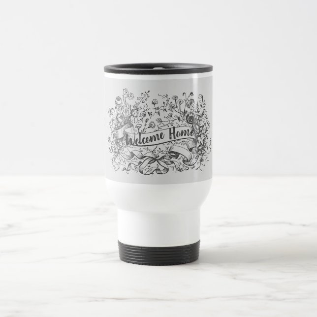 Mug De Voyage Acheteur de maison Bienvenue Réalisateur de promot (Centre)