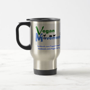 Mug De Voyage Acier inoxydable de mouvement végétalien
