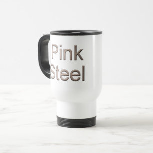Mug De Voyage Acier rose blanc pour banlieue