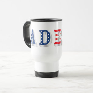 Mug De Voyage ADEPT AMÉRICAIN - design de texte d'art graphique